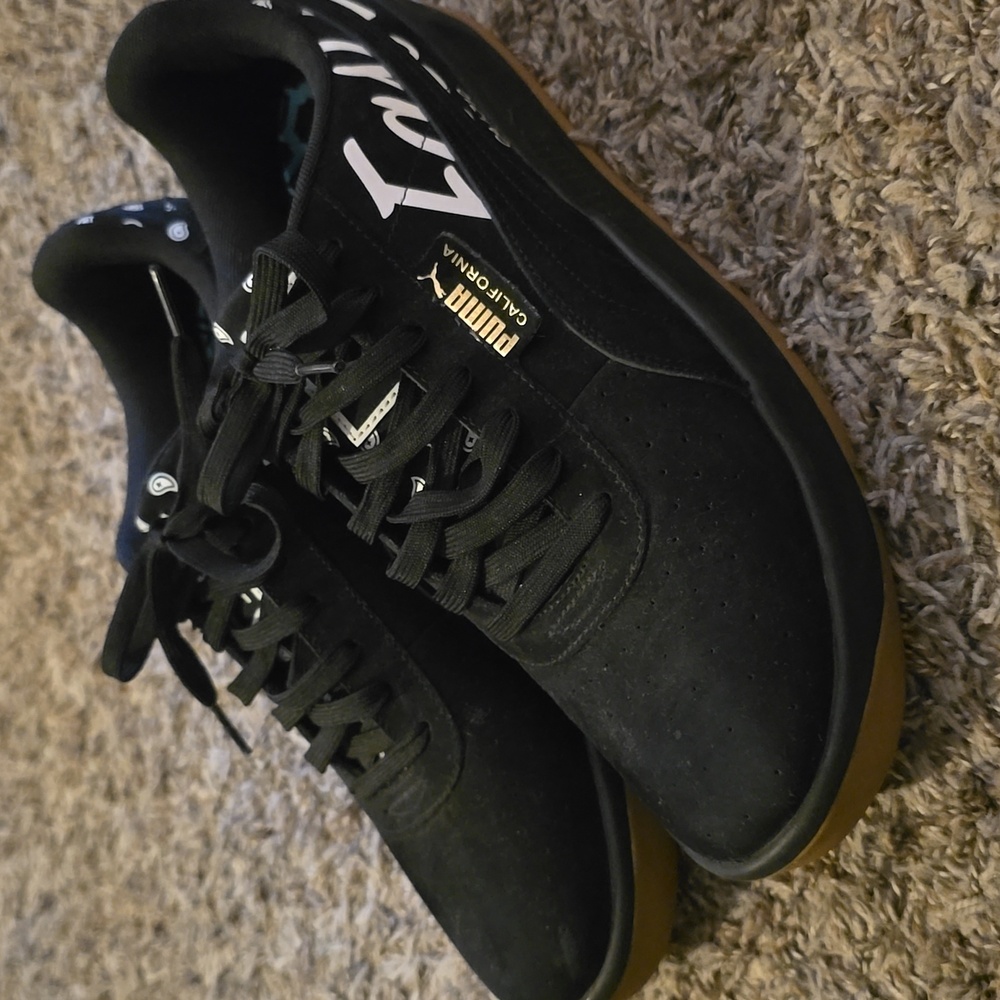 Puma California East Los Angeles Black Sneakers Mens 11.5 367921-01